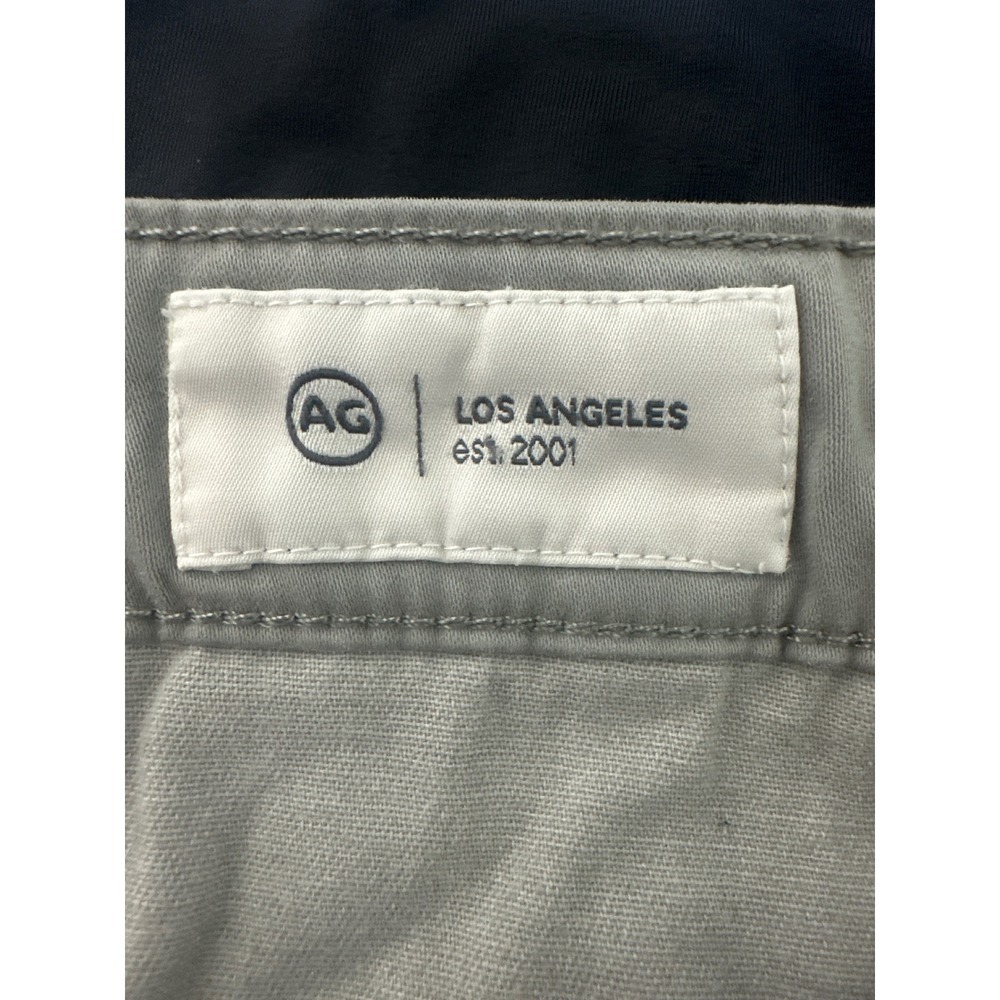 AG Adriano Goldschmied Cipher Slim Fit Shorts Mens Gray Cotton Blend Size 36 - Picture 6 of 11